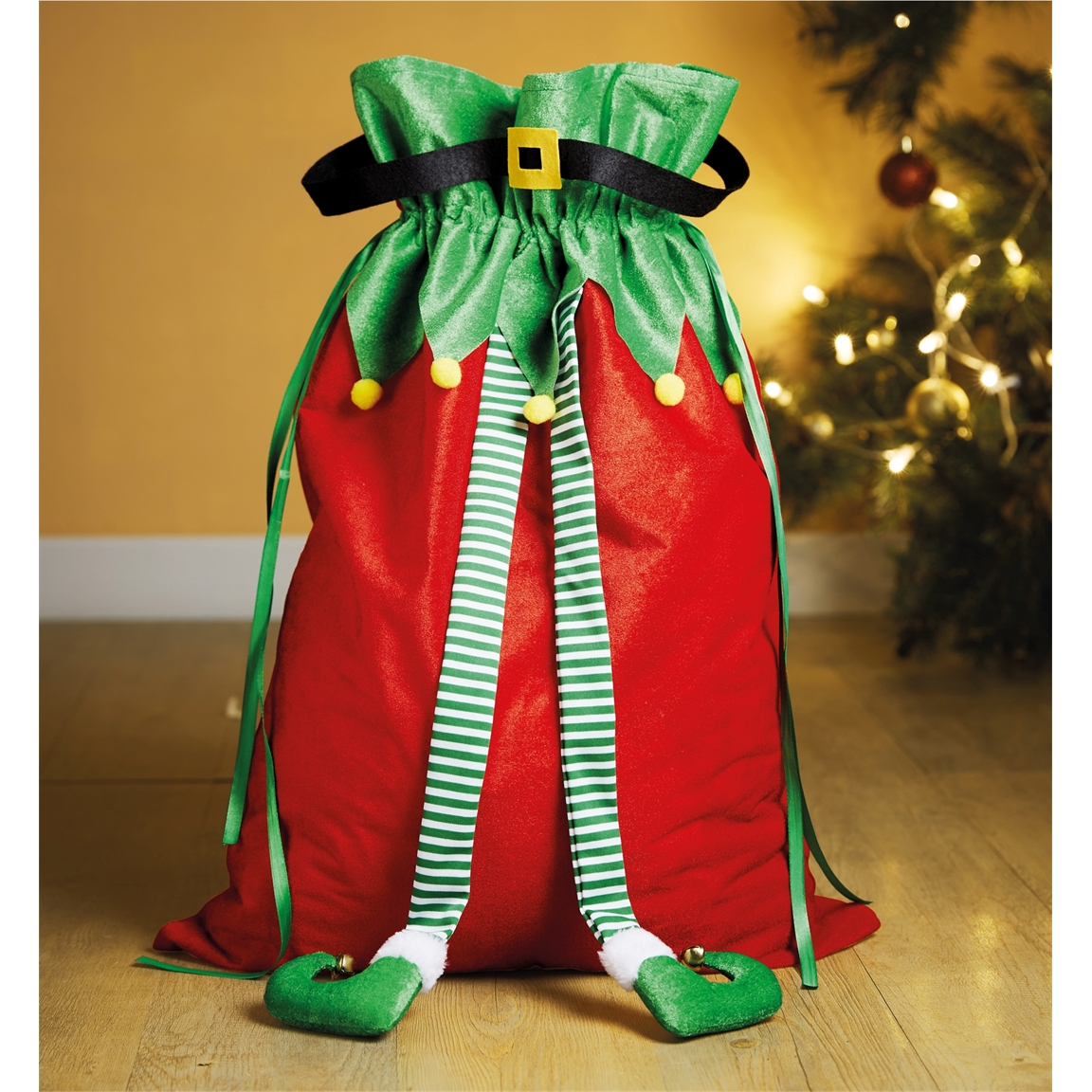 Sac à cadeaux lutin