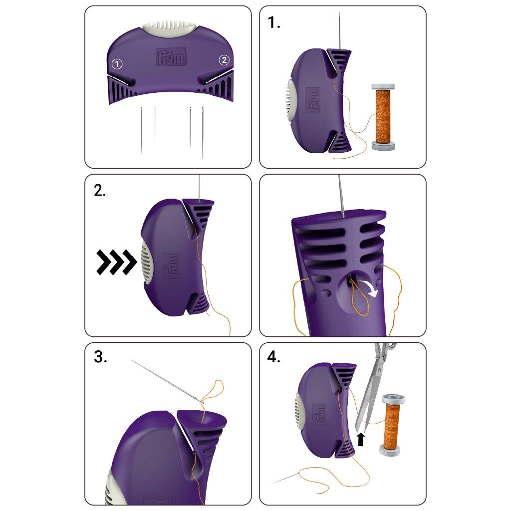Ergonomics Nadel Einfädler Einfädelhilfe Mercerie Zubehör für Hand Nähnadel (611121) - Violett