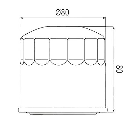 Filtre à huile HifloFiltro HF202 Type origine
