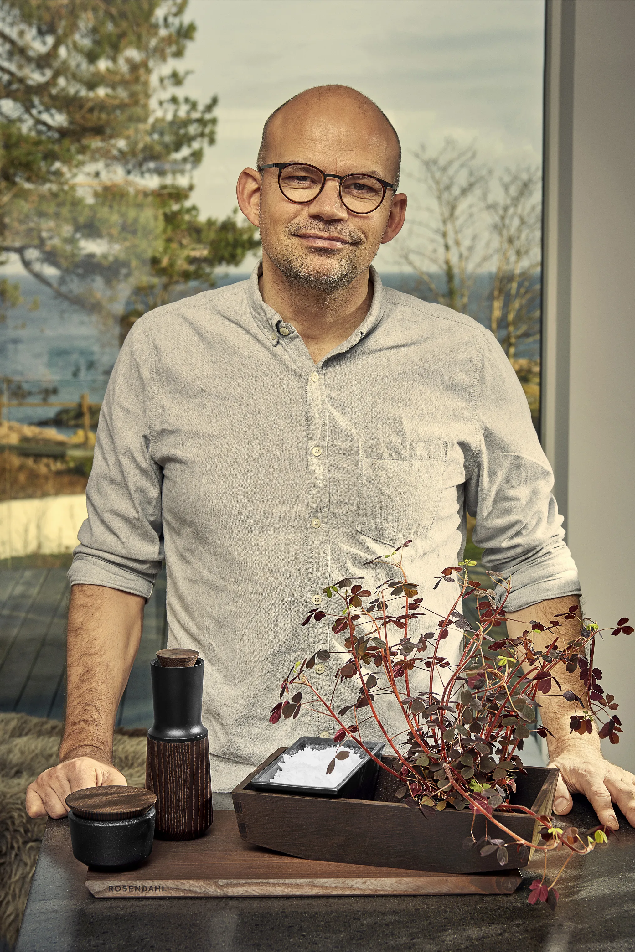 Rosendahl Rå Saltkar med låg