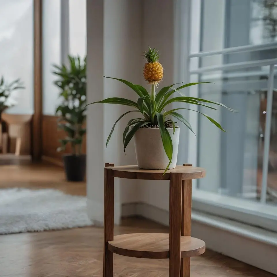 Bromelia - Ananas comosus 'Mi Amigo' - Hoogte 35-45cm - ⌀12cm