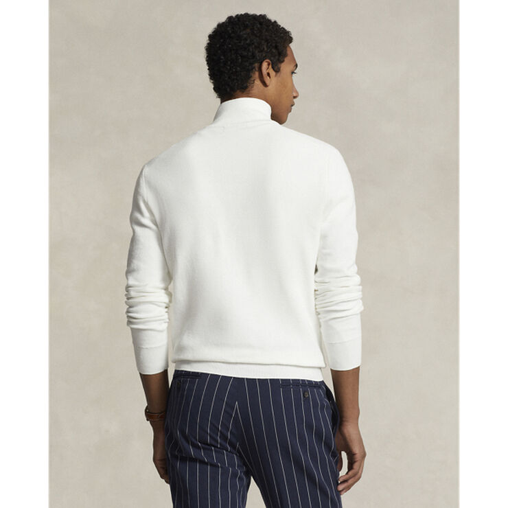 Polo Ralph Lauren Mesh-Knit Cotton Quarter-Zip Sweater 2wh6