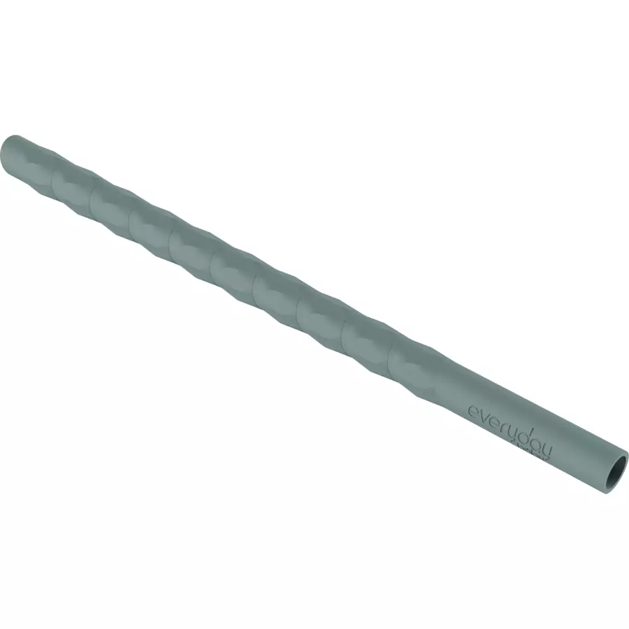 everyday® baby Trinkhalme Silikon 6er-Set, graugrünrot