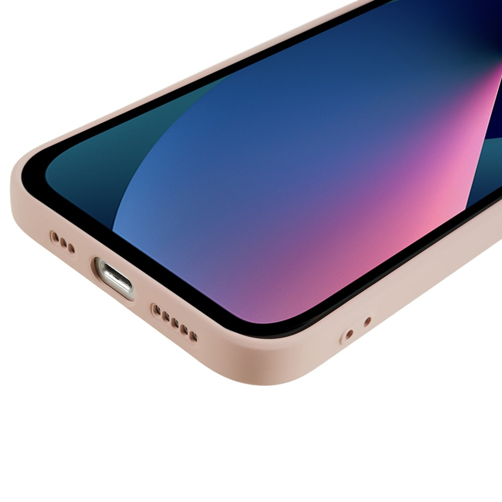 iPhone 13 Gummi Case Hülle mit Kameraschutz - Rosa (Matt)