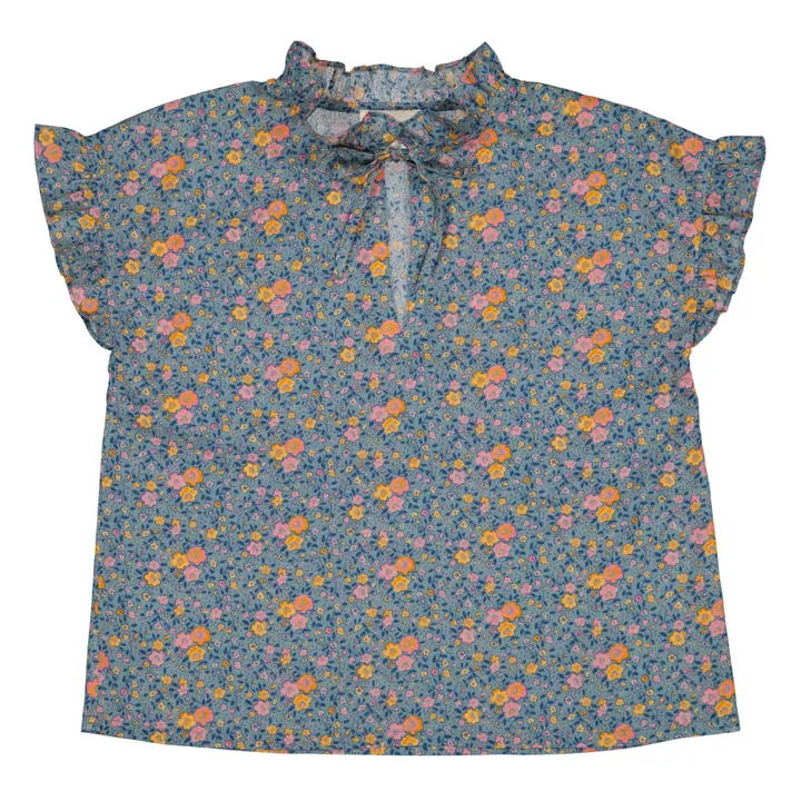Louis Louise Blouse Marcia Voile de Coton | Bleu
