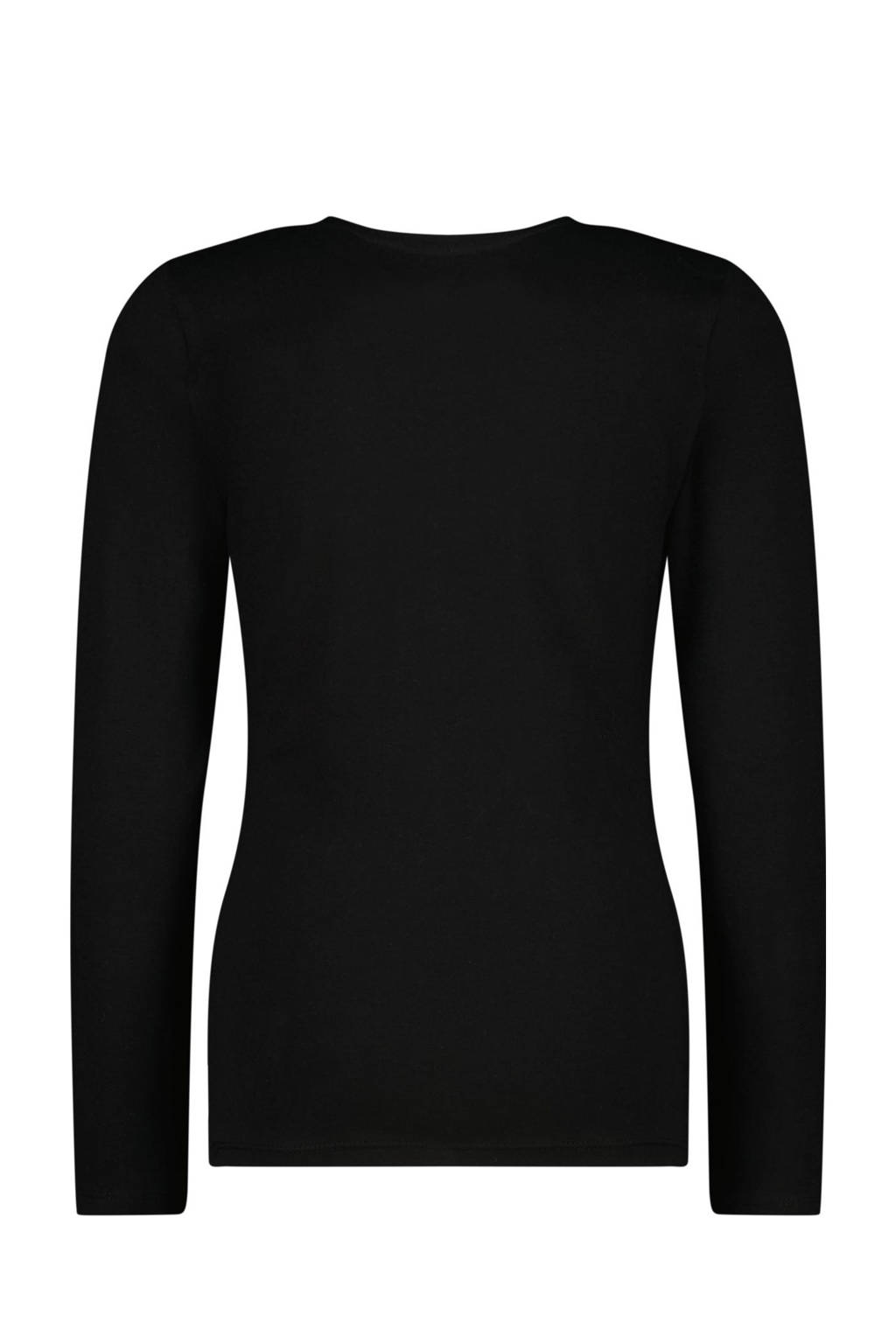 Vingino longsleeve Joliene met printopdruk zwart