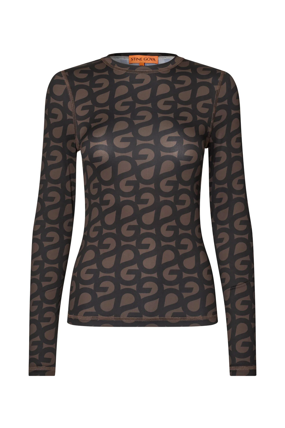 Stine Goya  Elastic langærmet t-shirt - SG Logo
