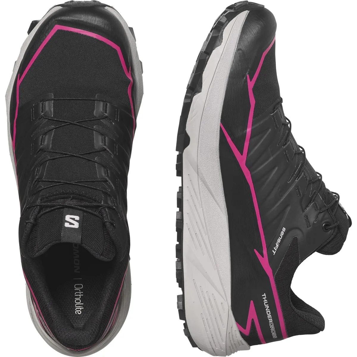 Salomon Thundercross Gtx W Black/Black/Pink Glo