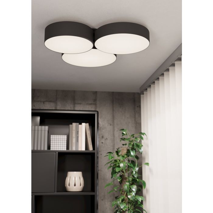 EGLO - Barbano-Z loftlampe sort 60,5x56x5 - RGB + TW - Zigbee, Bluetooth