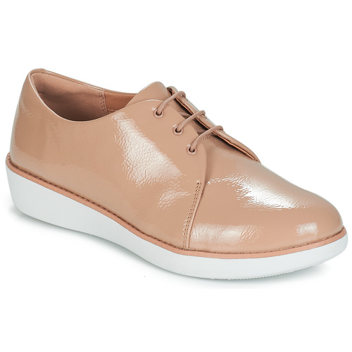 FitFlop - DERBY CRINKLE PATENT - Taupe