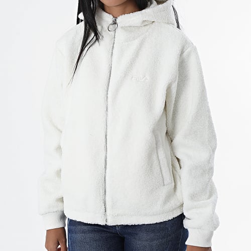 Veste Mouton Zippée Capuche Femme Bolgrad FAW0261 Beige