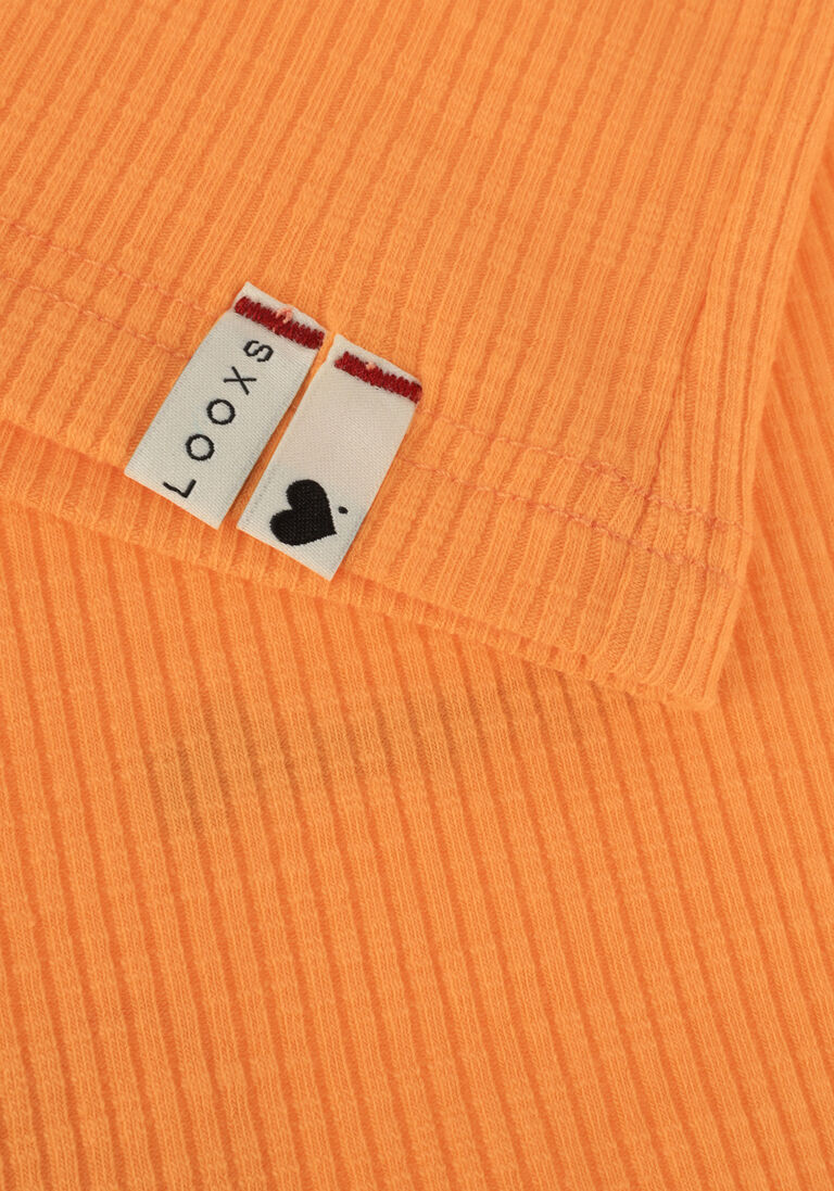 LOOXS oranje looxs t-shirt slub rib t-shirt