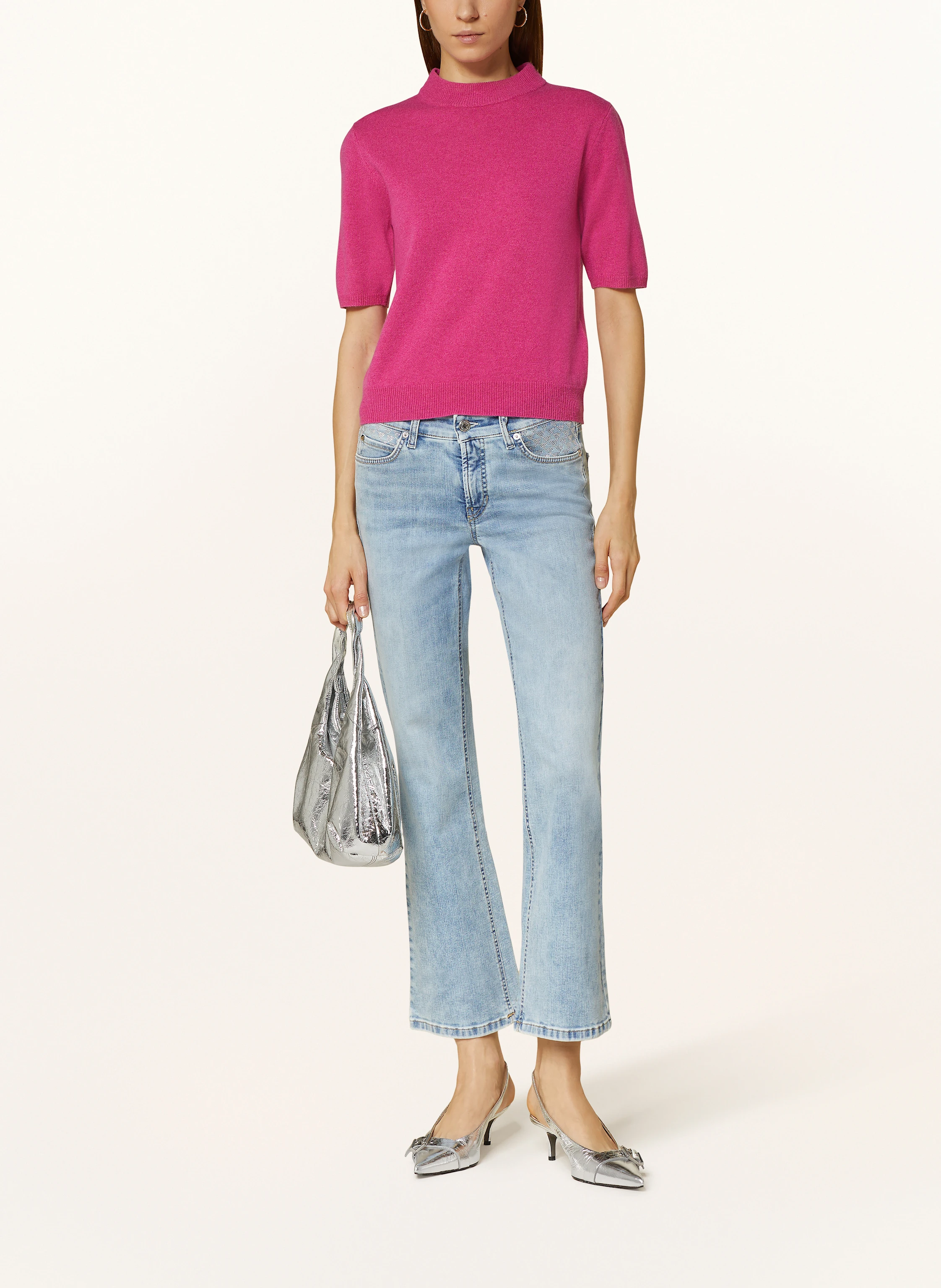 CAMBIO Flared Jeans PARIS mit Schmucksteinen