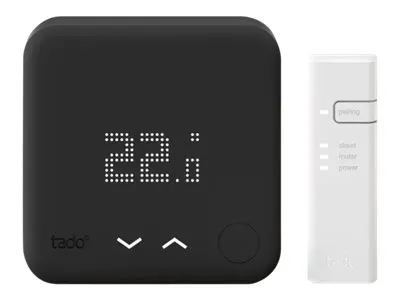 tado° Wired Smart Thermostat - V3  - Starter Kit - termostat - kablet - 868 MHz - sort