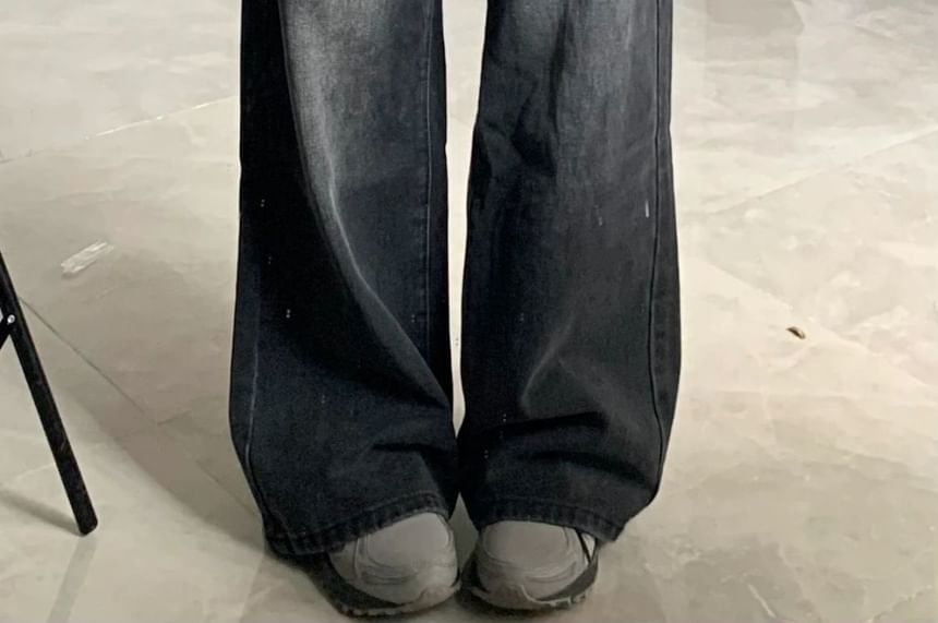 Jerolenea - Lage taille rechte pijpen losse jeans