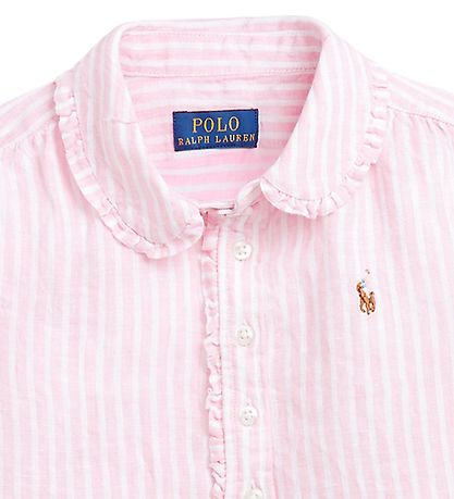 Polo Ralph Lauren Hemd - Kinsley - Uhr Hill - Rosa/Weißer Streif