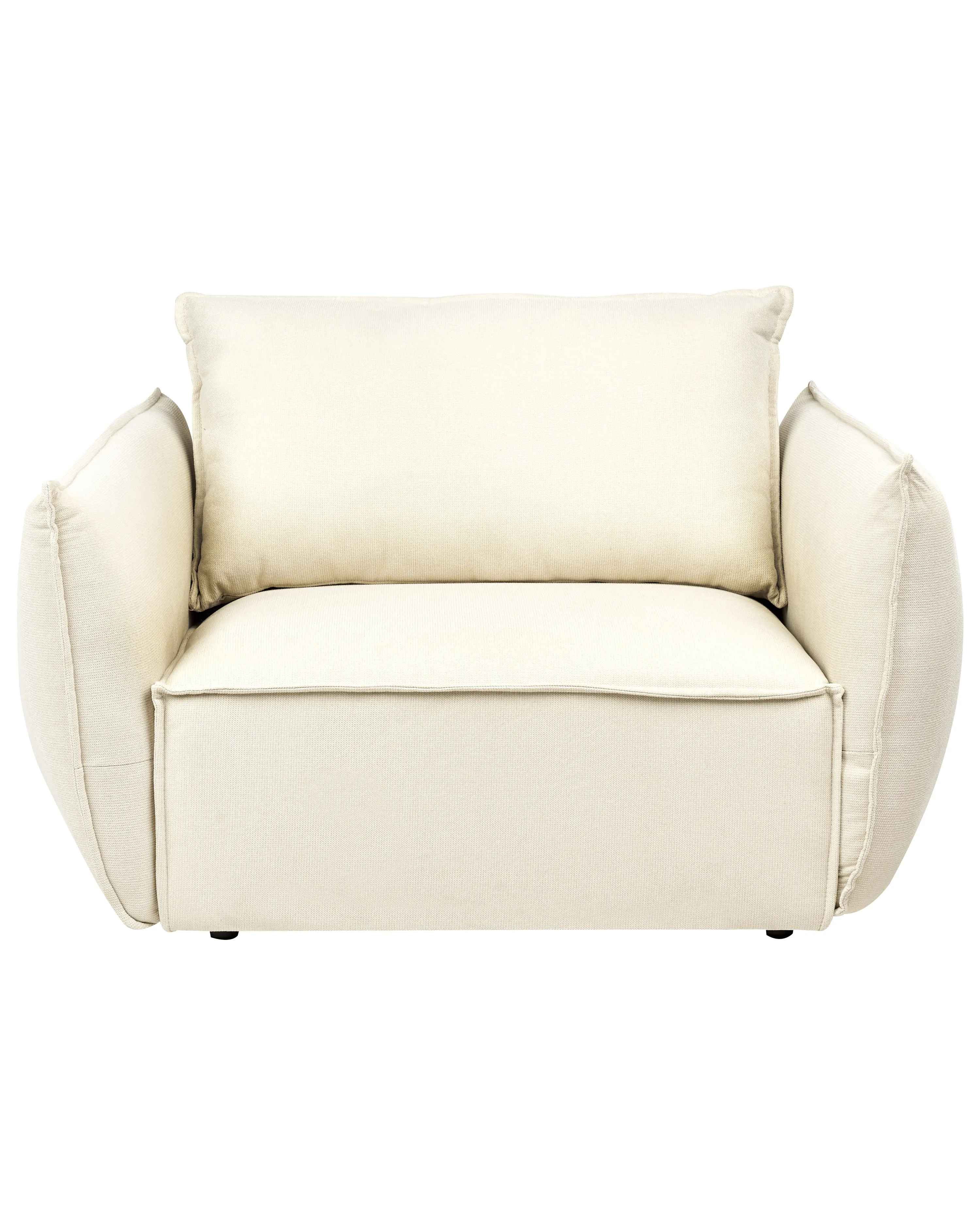 Fauteuil KUNES Stof Lichtbeige
