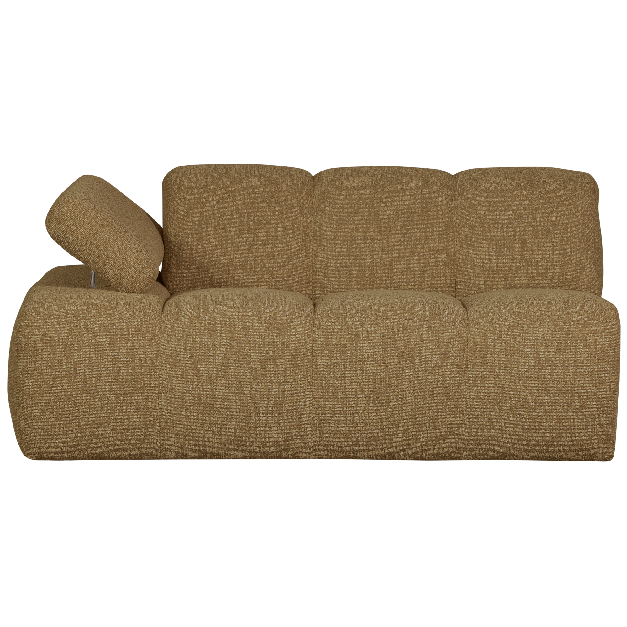 1,5-zits Bank Mojo Mojo 1,5-zits met Arm Links - Bouclé - Geel/Bruin Melange
