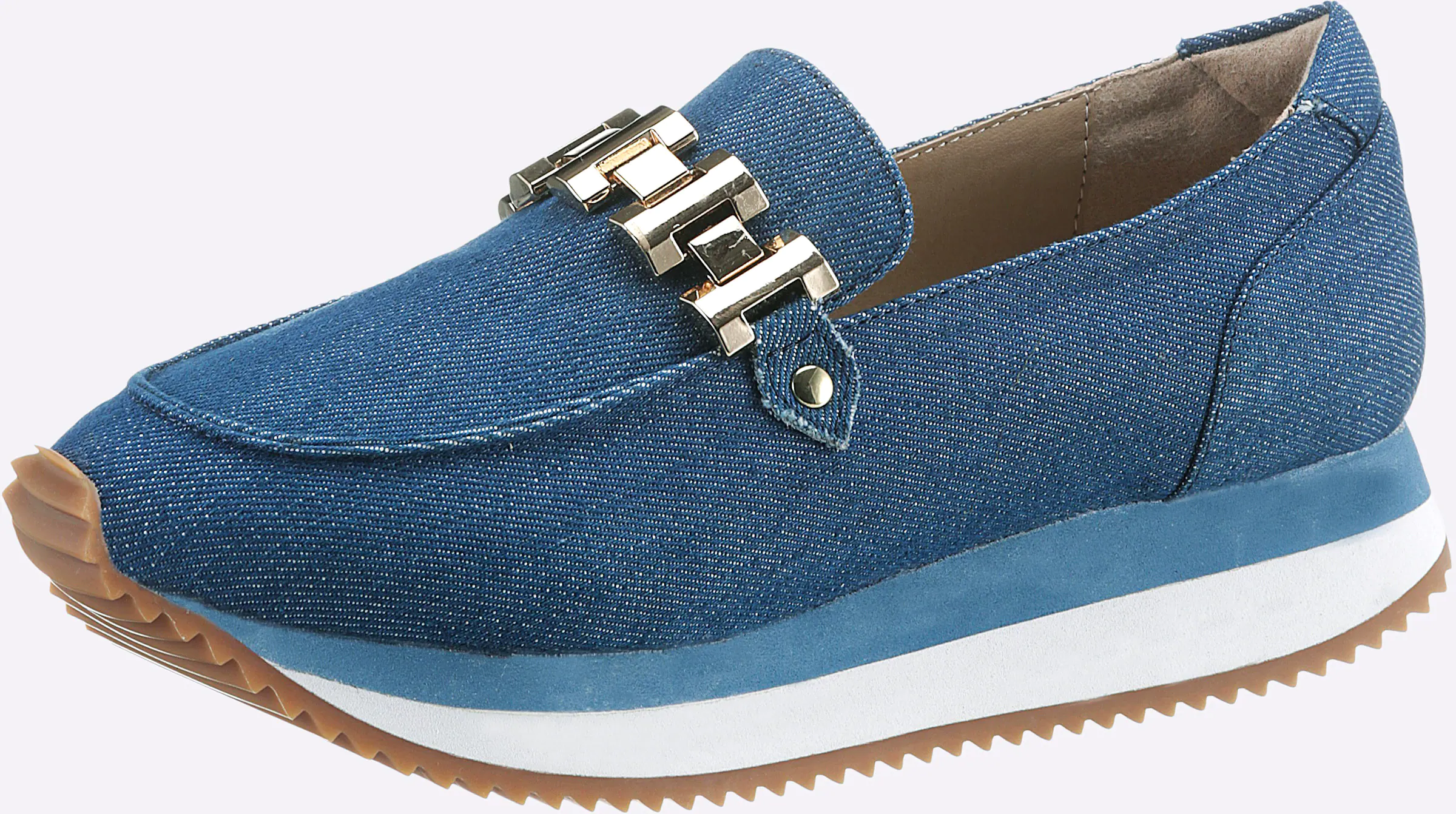 heine Slipper in jeansblau