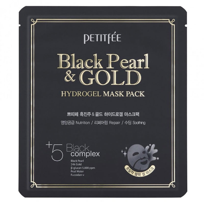 Black Pearl & Gold Hydrogel Mask Pack