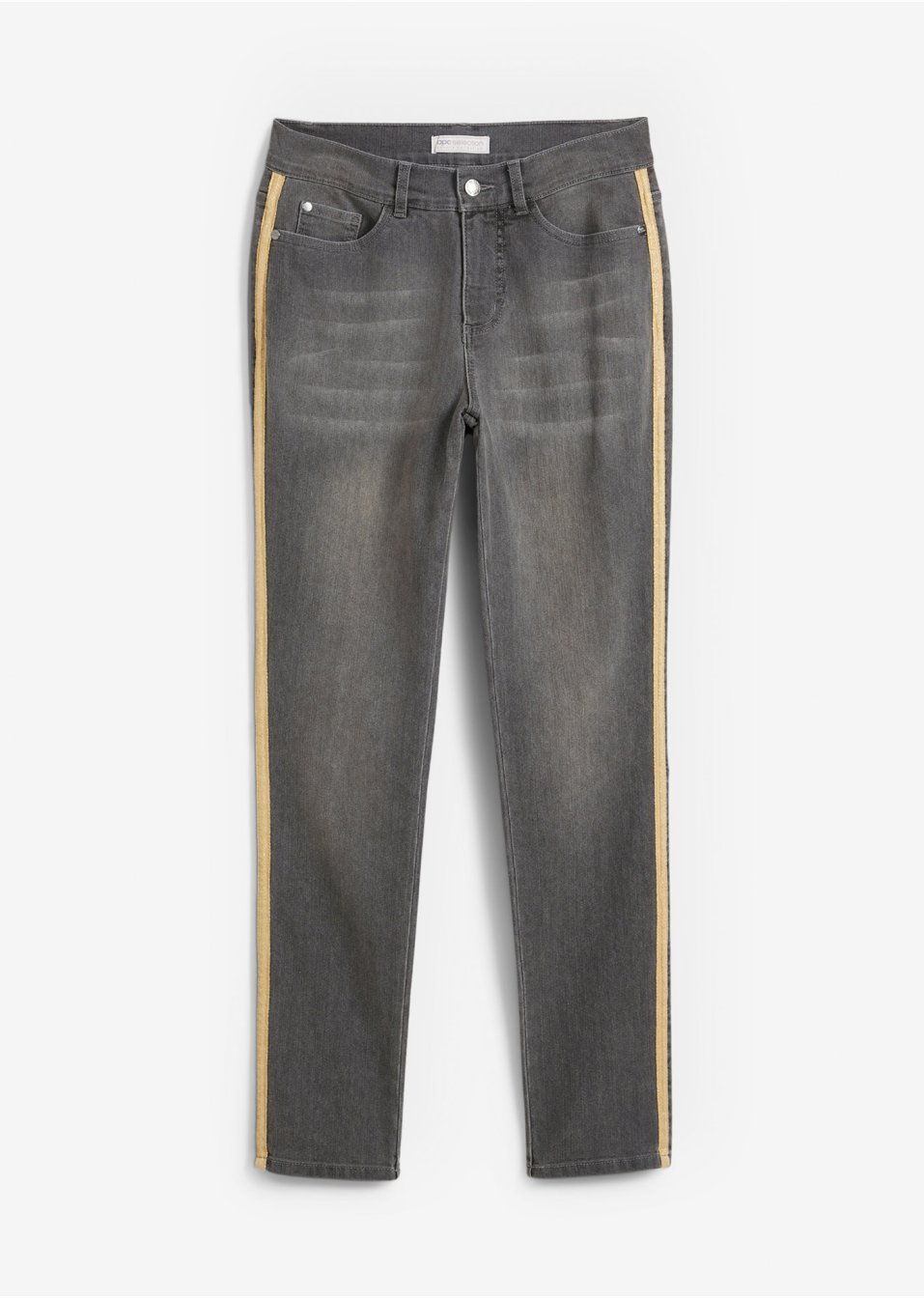 Jean extensible avec galon lurex