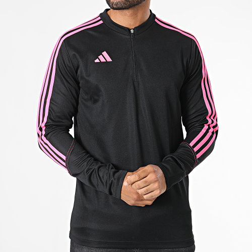 Tee Shirt Manches Longues A Bandes Tiro 23 IL9551 Noir