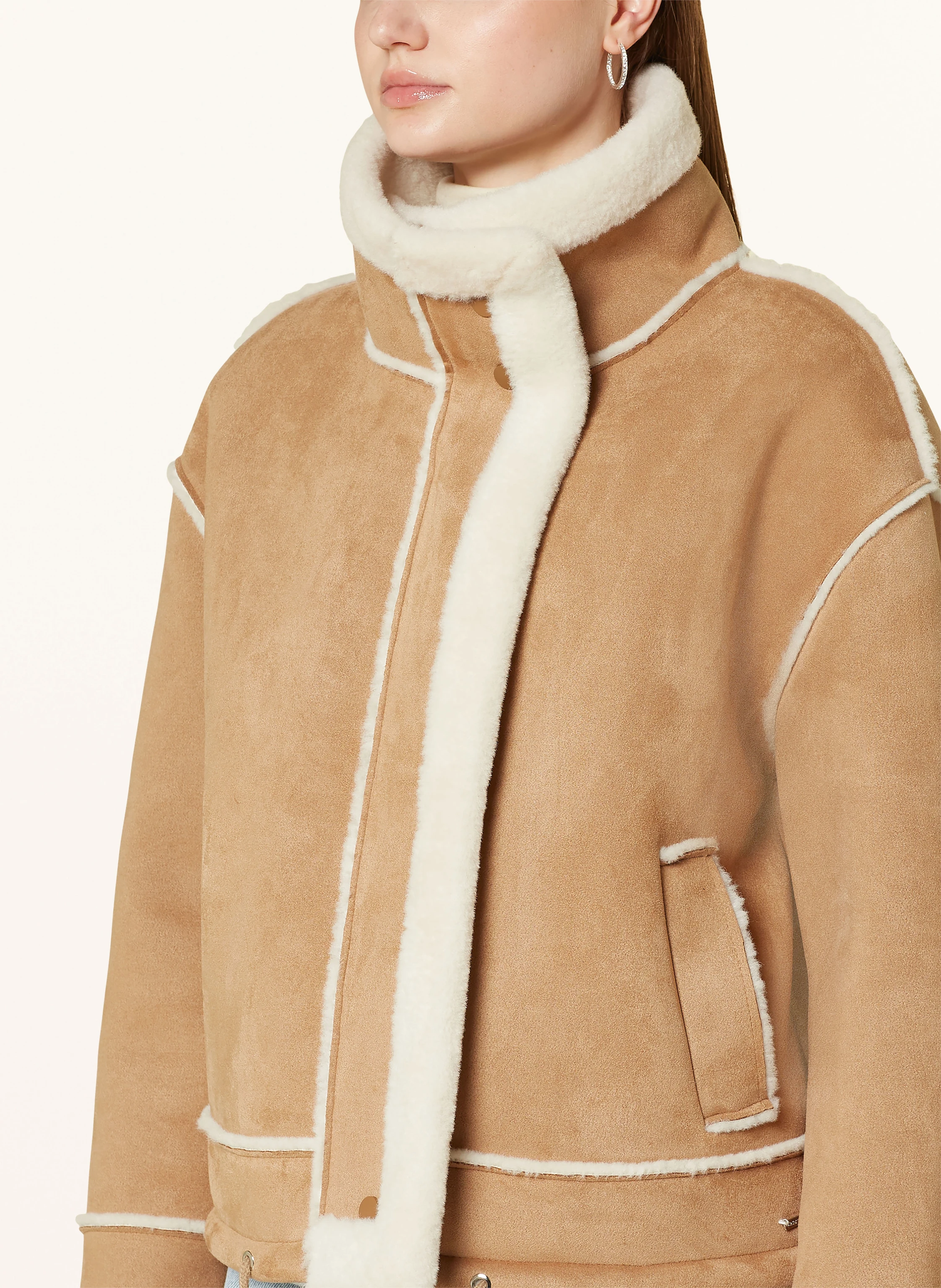 RINO & PELLE Kastenjacke mit Kunstfell