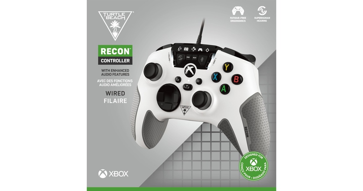 Turtle BeachRECON Controller wit  (Wit, Xbox Series X, Xbox Series S en Xbox One | Windows 10)