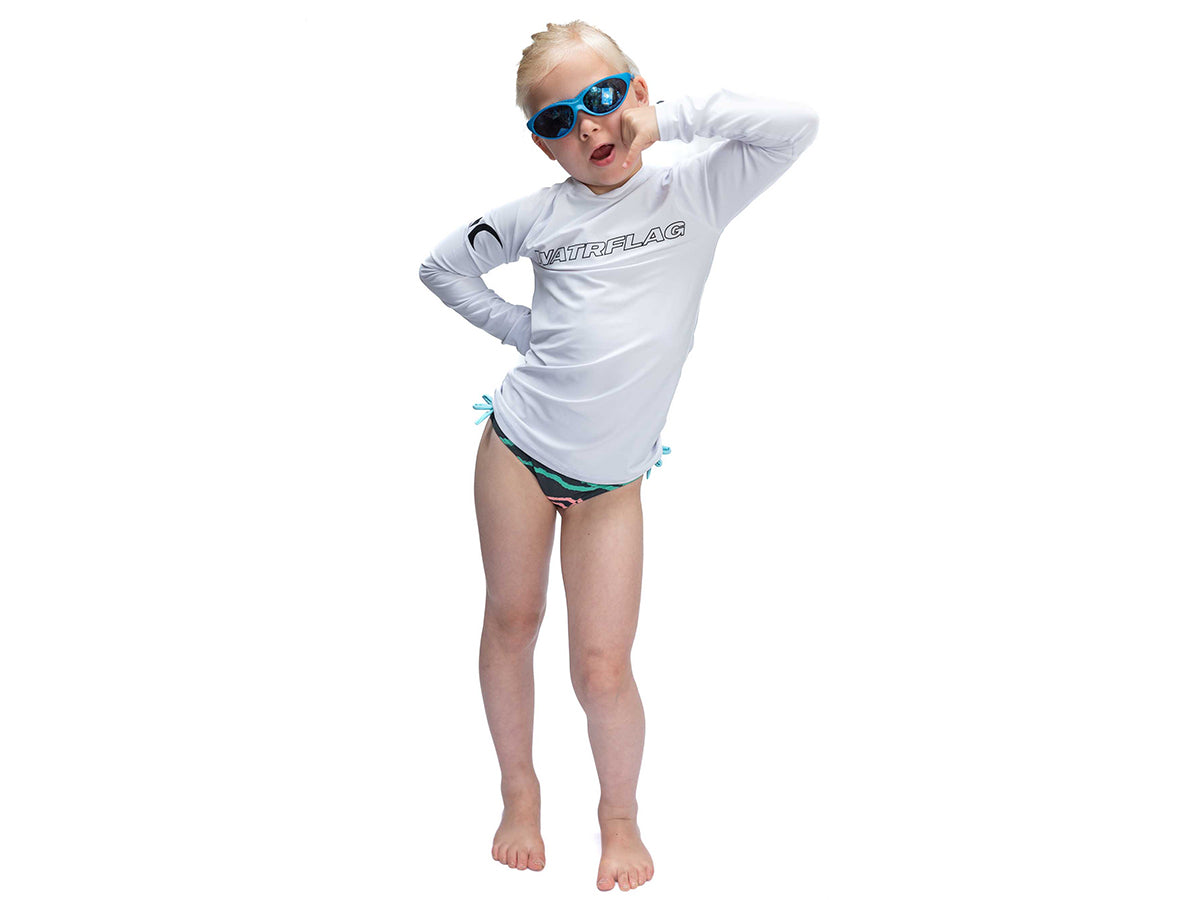 Watrflag Malaga lange mouw UPF 50+ White Kids Rashguard