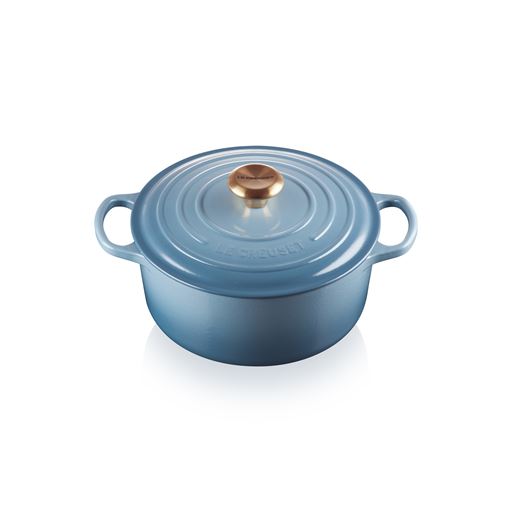 Le Creuset Signature Rund Støbejernsgryde, Chambray, 4,2 L