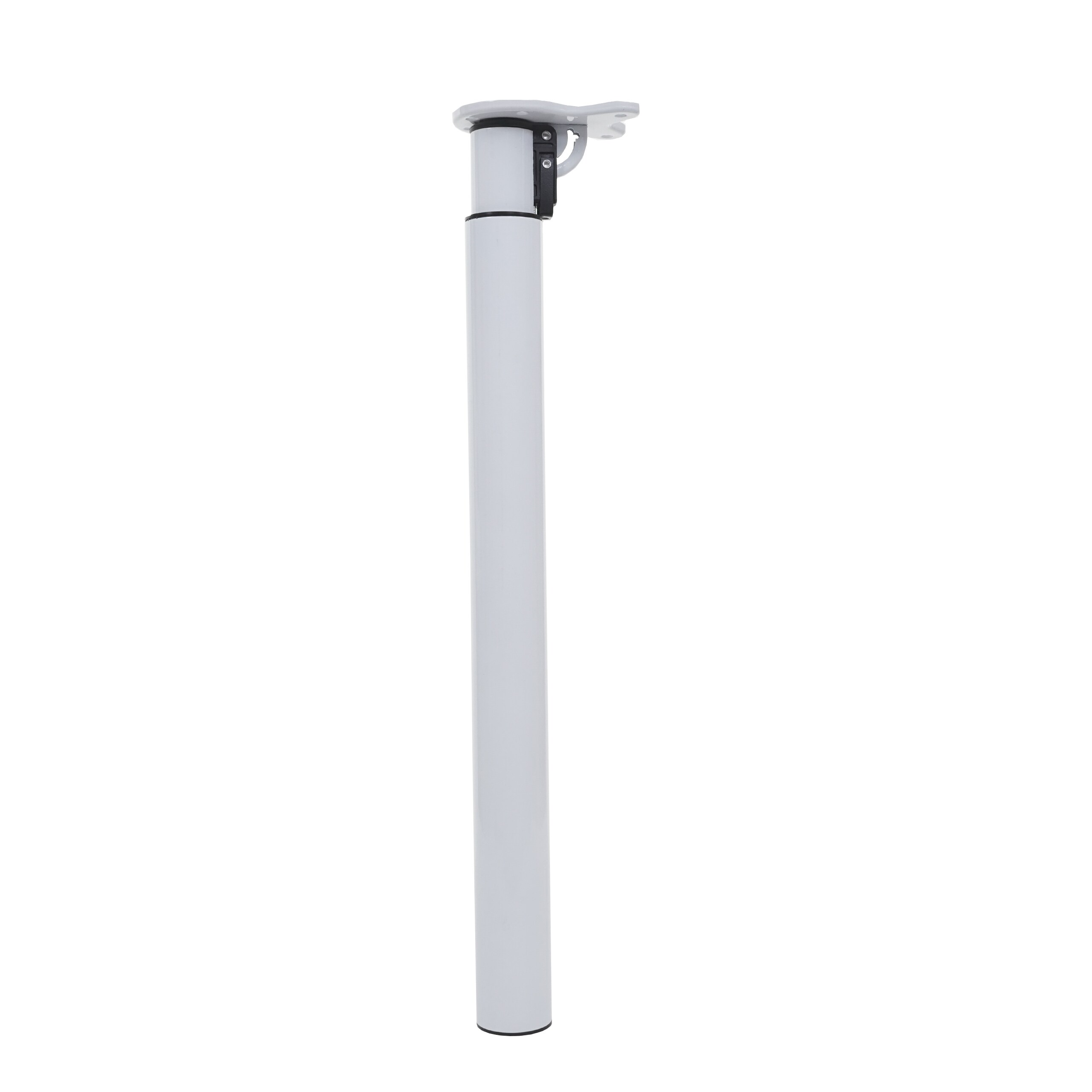 4er-Set Tischbein MCW-H35, für Schreibtisch Esstischfuß, klappbar Drehmechanismus höhenverstellbar 70-110cm ~ weiß