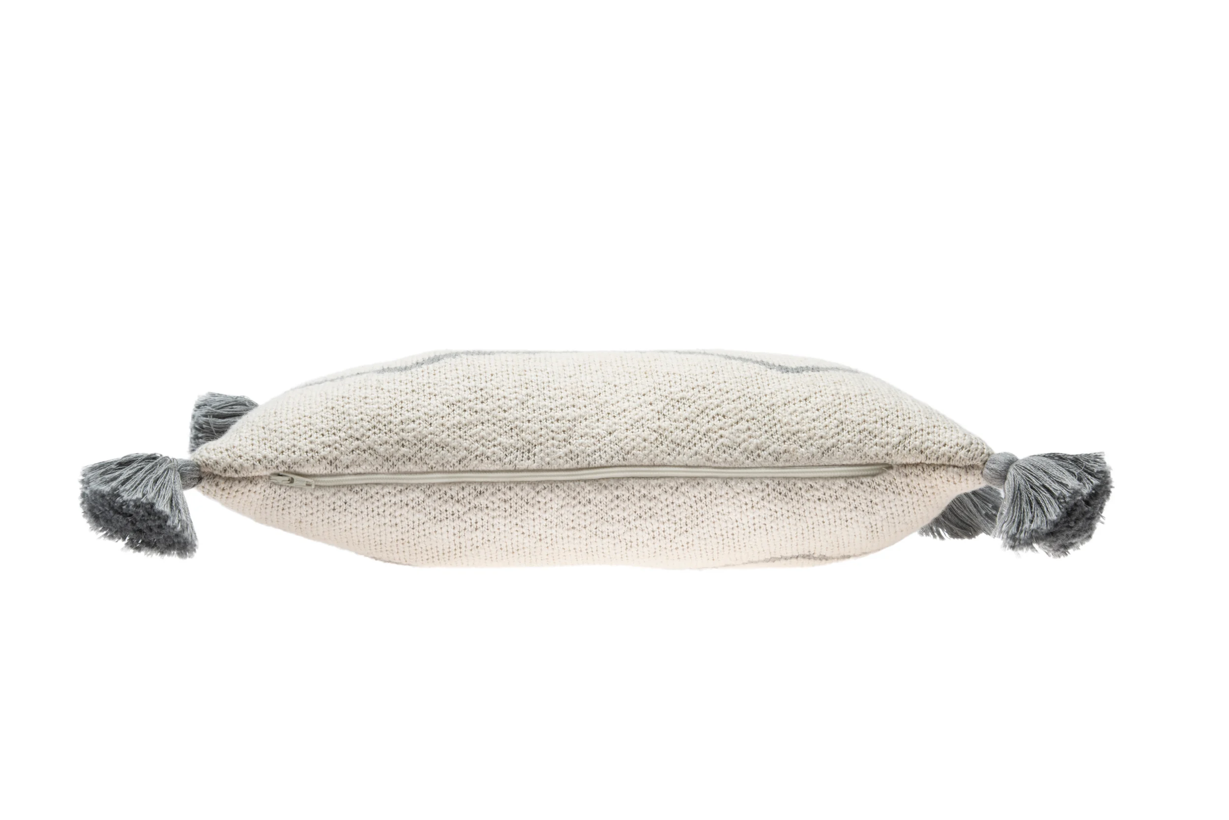 PETIT OASIS - Coussin en tricot en coton | Gris