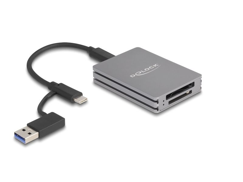 Delock Card Reader Extern 91011 USB Typ-C für SD/CFexpress Delock USB Type-C Card Reader für SD und CFexpress Typ B Speicherkarten
