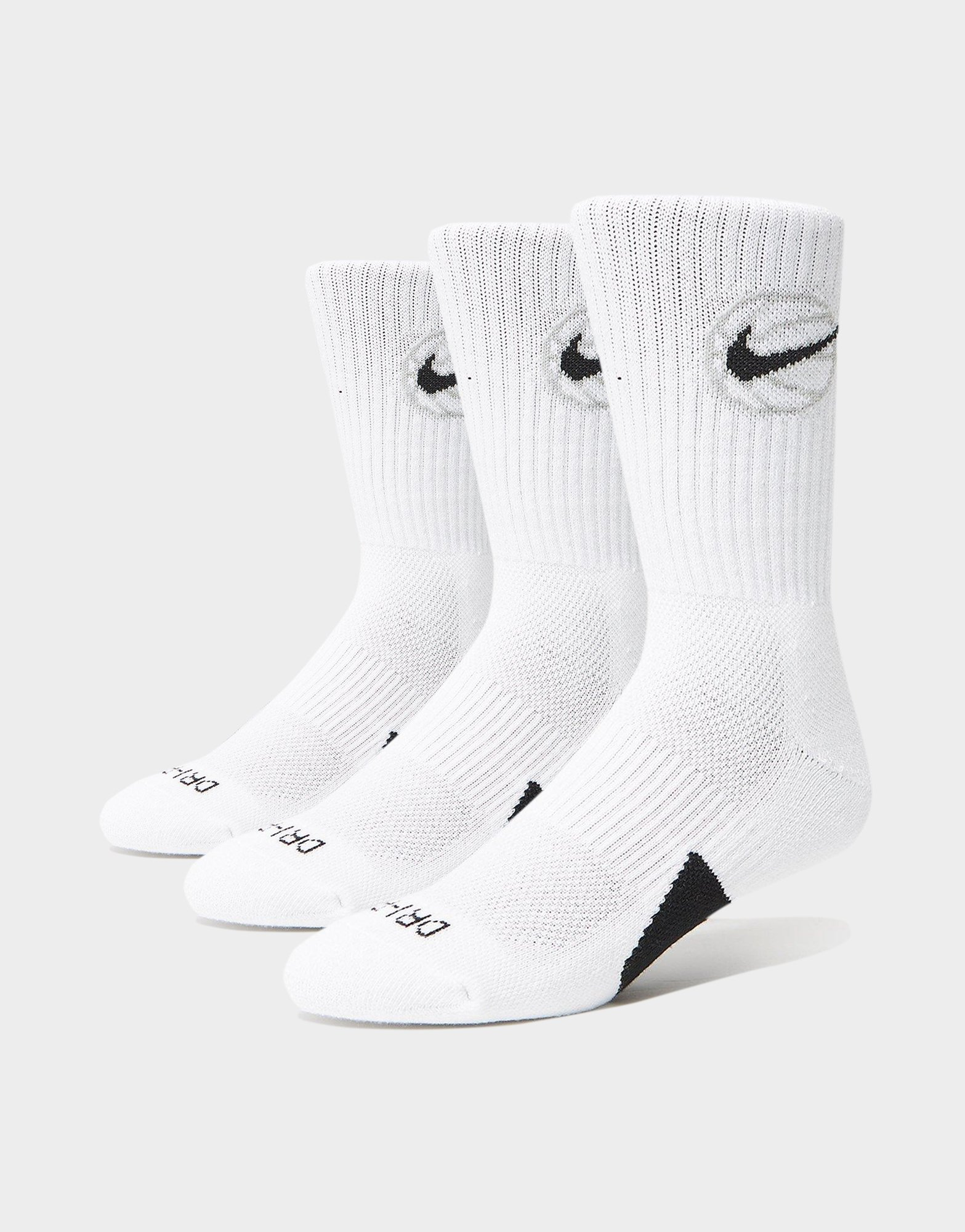 Nike Lot de 3 Paires de Chaussettes de Basket-Ball Everyday Crew