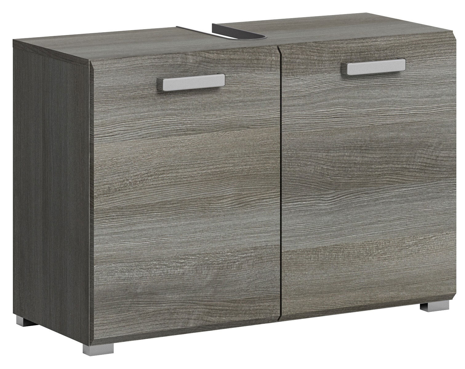 Bad-Waschbeckenunterschrank SILVER grau 80cm