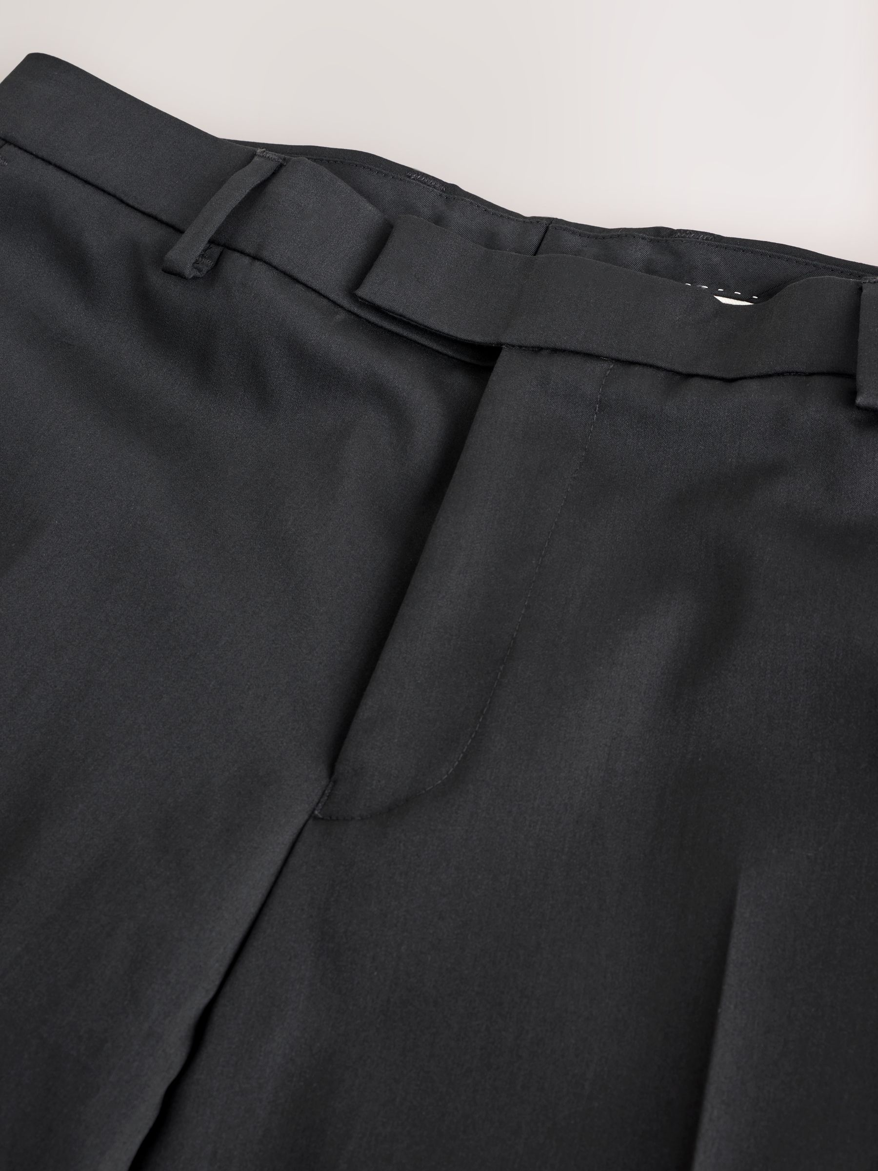Zwart - Slim-fit smoking pantalon