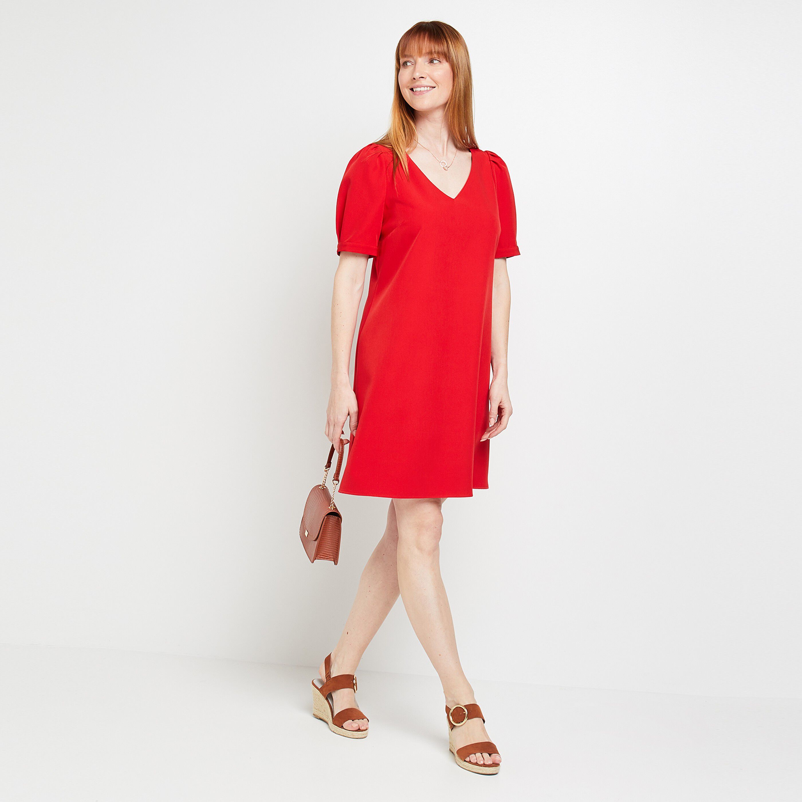 Robe habillée femme - ROUGE
