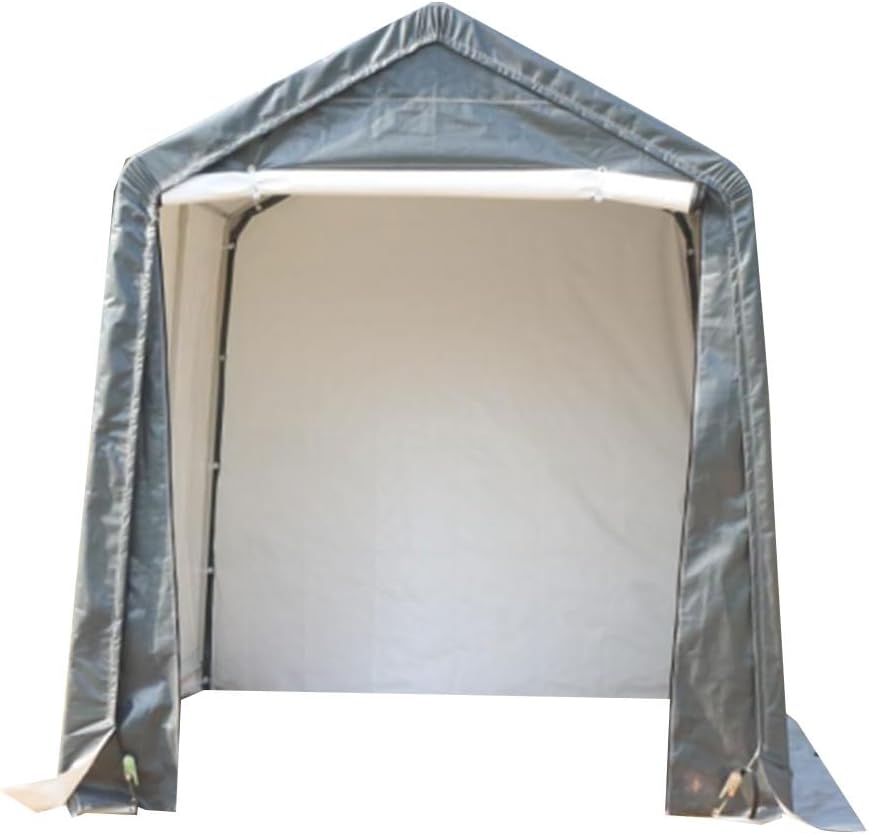 Zeltgarage Garagenzelt 3x1.8x2M, Carport Garagenzelt Winterfest mit Roll-up-tür, Fahradgarage Fahrradschuppen Aufbewahrungsgarage Gerätezelt Gerätehaus für Bike, Motorrad