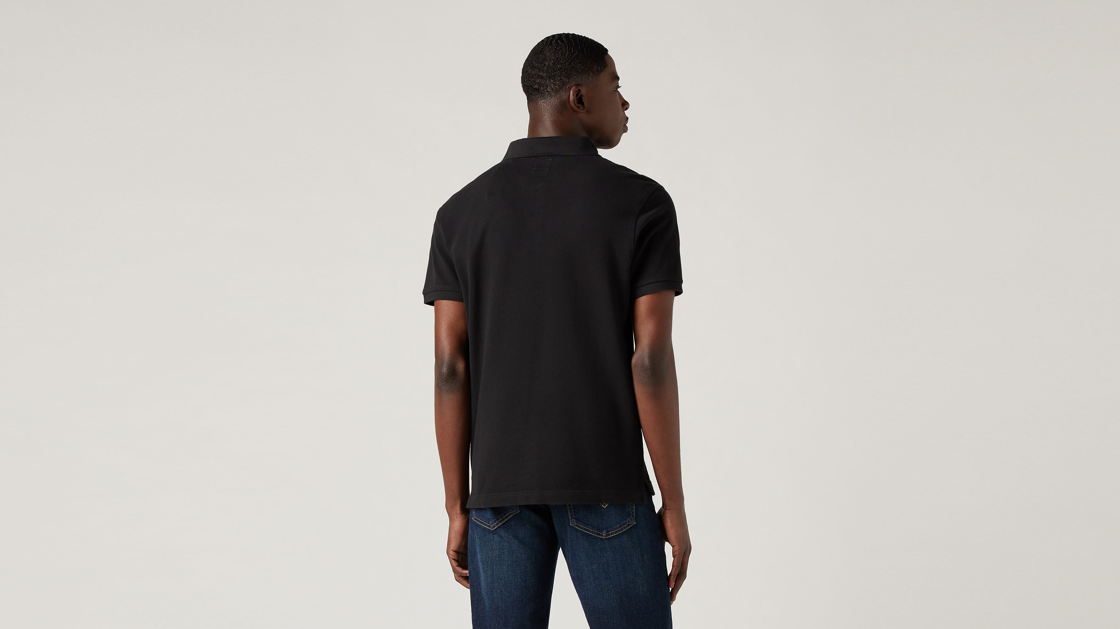 Polo griffé - Mineral Black - Noir