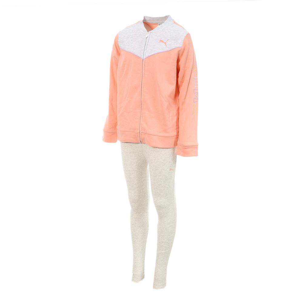 Puma Survêtement Gris/Orange Fille Puma 827