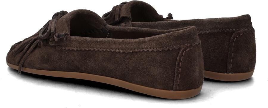 Nelson suede mocassins bruin