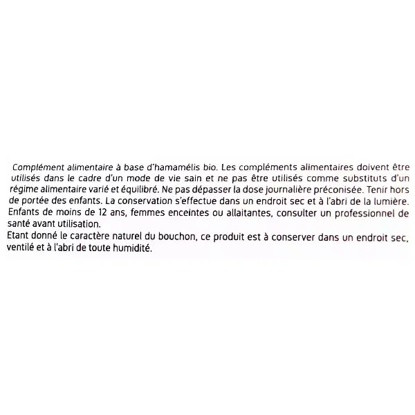 Nat & Form Hamamélis Orgânica Ecológica - 200 cápsulas
