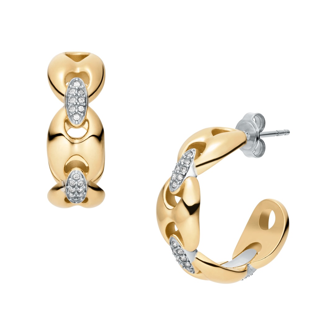 Fossil Heritage Creolen-Ohrringe D-Link Glitz