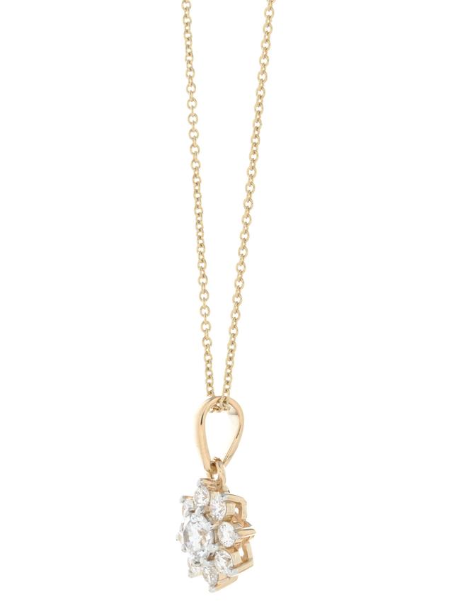 Anhänger & Kette, Brillant, Gelbgold 585