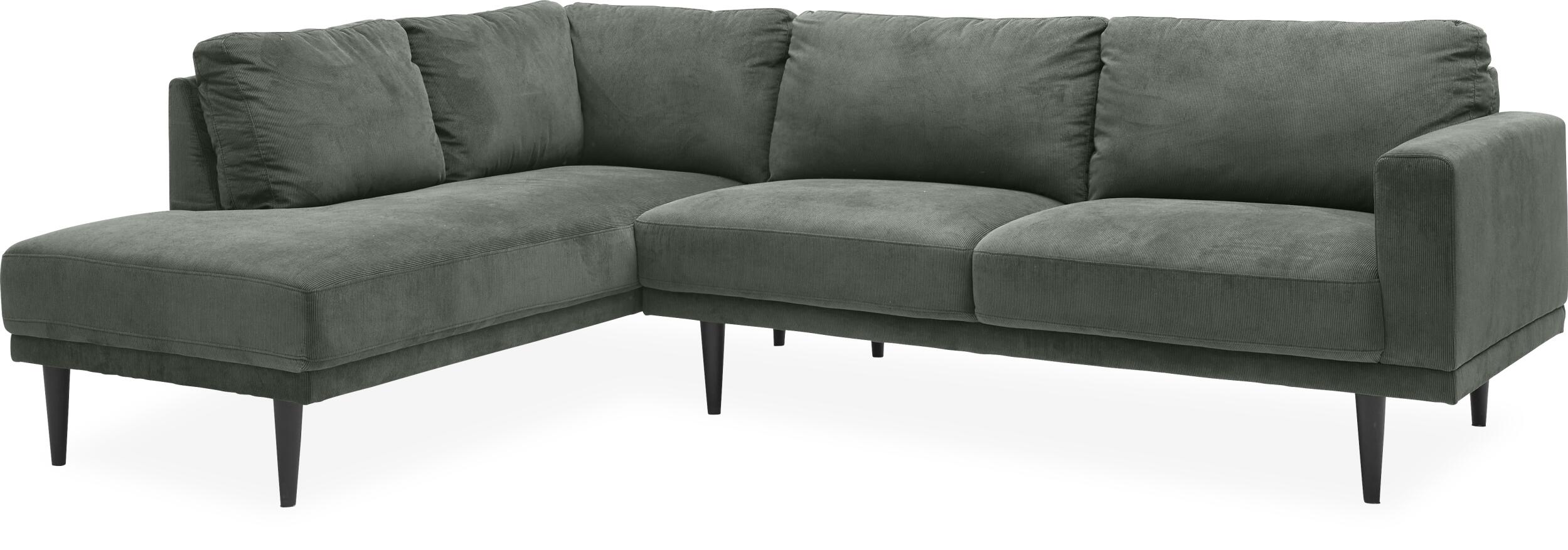 Mexico V1 venstrevendt hjørnesofa med pufafslutning