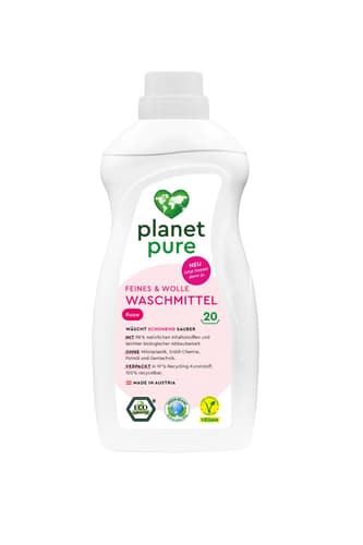 Planet Pure Feines & Wolle Waschmittel Rose 20 Wl
