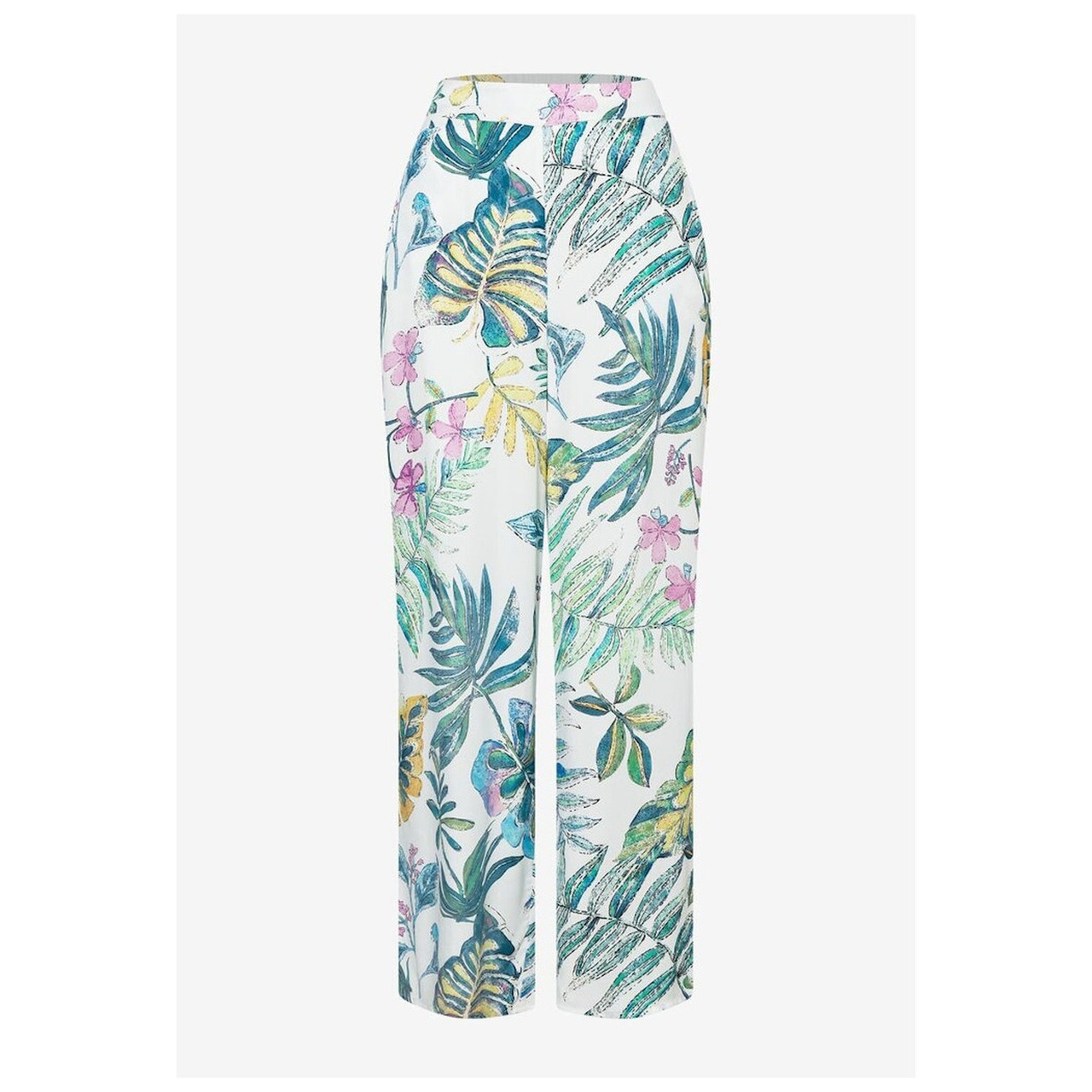 More & More Satin Print Pants