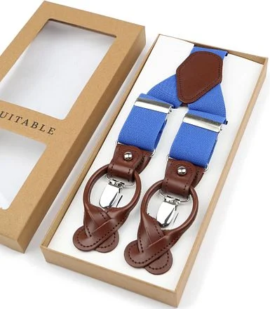 Suitable Luxe Bretels Denim Blauw SUS-Y-LUX-3,5 cm Denim kopen