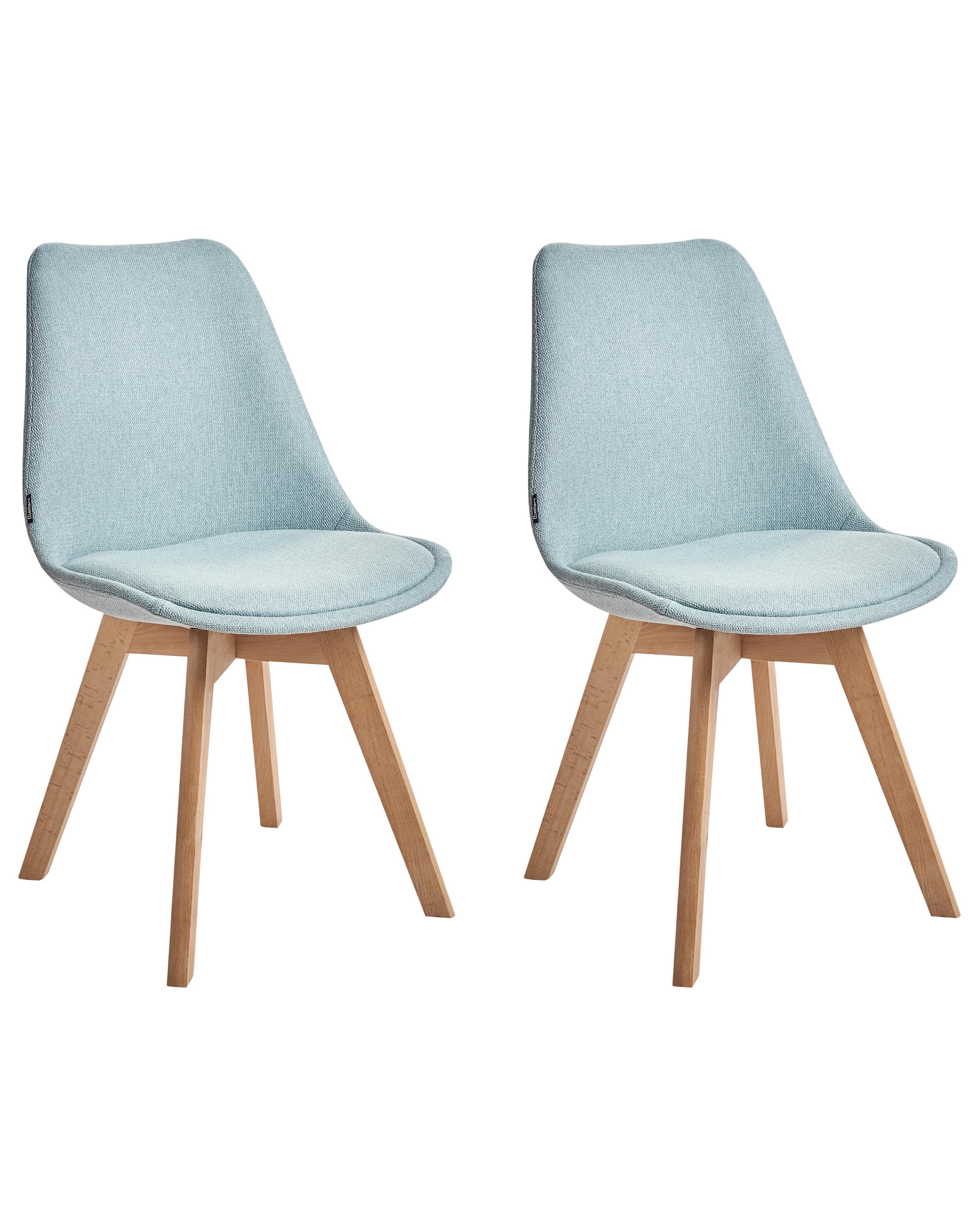 Set van 2 eetkamerstoelen DAKOTA II Stof Mintgroen