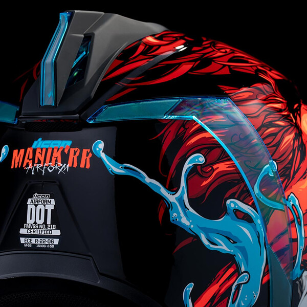 Icon - Casque Airform MIPS® Manik'RR™ Rouge / Bleu